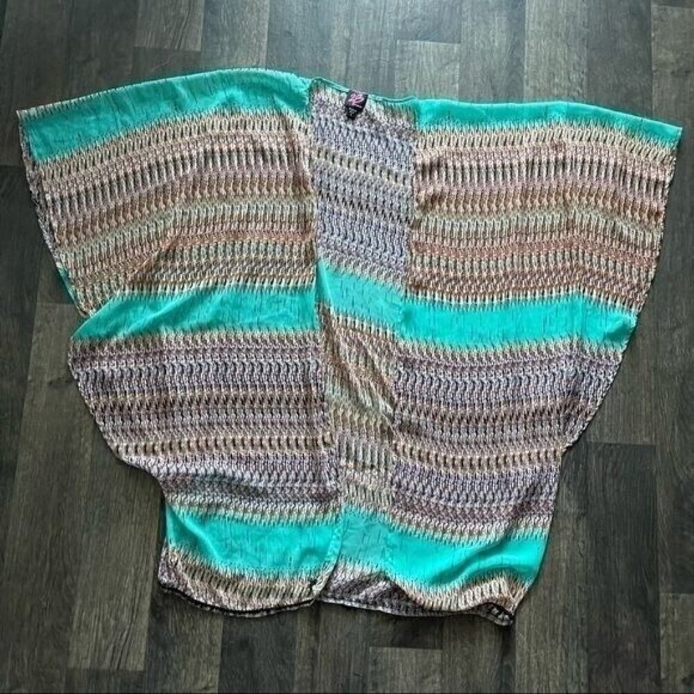 BEBE 2B Multicolor Kimono Size S - Picture 3 of 9